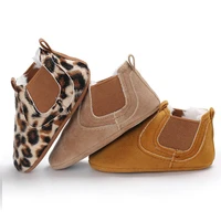 newborn baby boy girl pu leather shoes leopard sneakers printed booties toddler classic casual first walker kids shoes