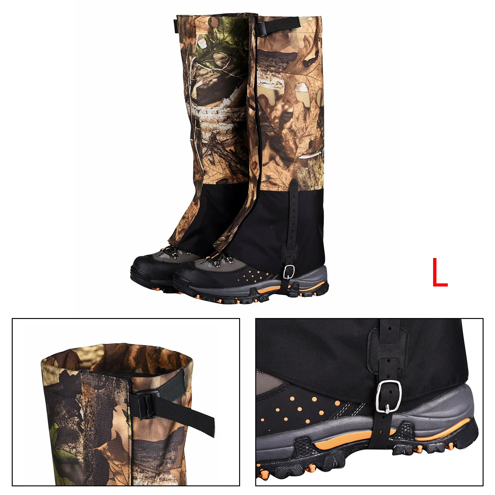 

Camo Waterproof Climbing Hiking Ski Shoe Leg Cover Boot Snow Legging Gaiters