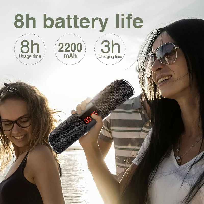 SANLEPUS Bluetooth наружный динамик металлический портативный супер бас беспроводной громкий динамик 3D стерео музыка объемный с TFCard Aux