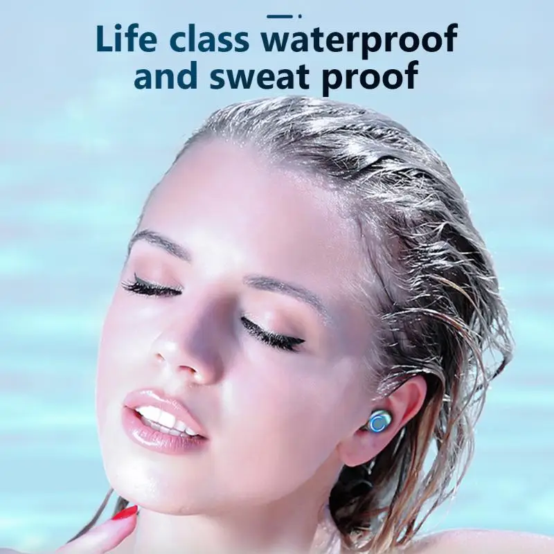 

Earphones Wireless Bluetooth 5.0 Hot Selling LED Digital Display Support Call Earphones Stereo Handsfree Headset with Mic