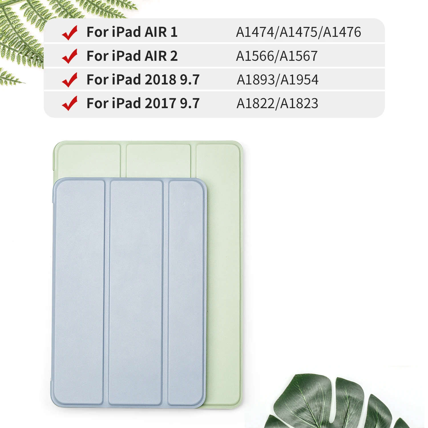 GOOJODOQ для iPad чехол 9,7 Air 2 Air Чехол iPad 6-го поколения Чехол Funda тонкий ТПУ силиконовый чехол Smart Cover для iPad Air