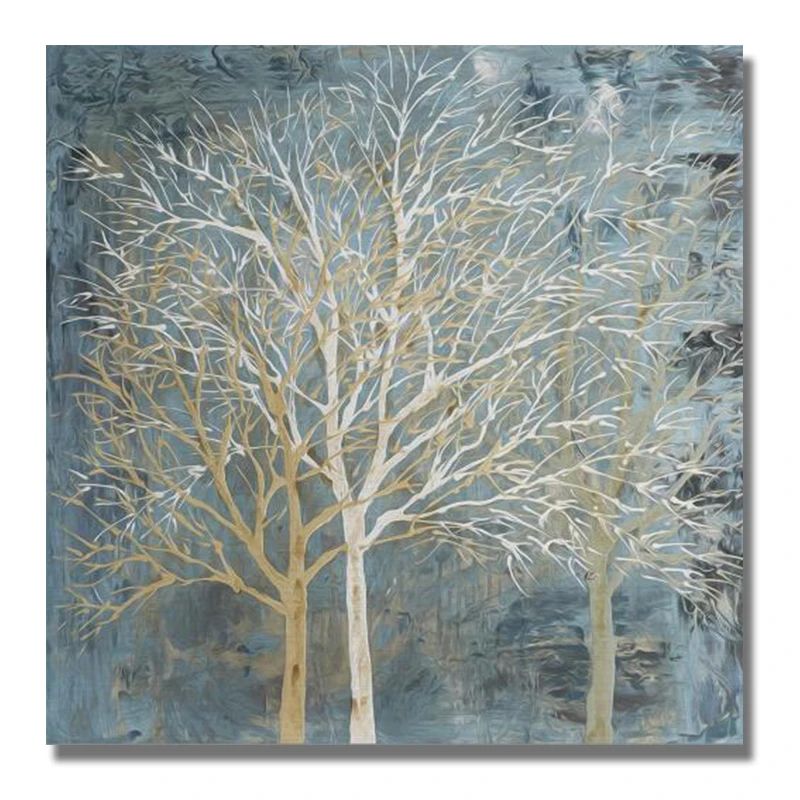

Abstract Oil Canvas Painting Poster And Prints Quadros Wall Art Abstract Trees Picture For Living Room Home Decor Cuadros