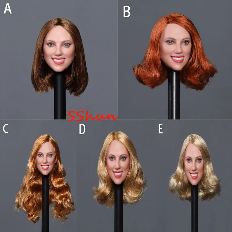 

GC033, масштаб 1/6, Женская фотография, звезда Европы/Америки, скульптура с улыбающимся лицом, модель для 12-дюймовой экшн-фигурки «сделай сам»