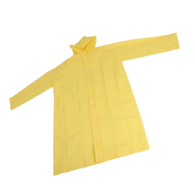 Водонепроницаемый плащи костюм желтый дождевик с капюшоном легкий чрезвычайная