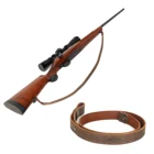 Ремень Tourbon для охотничьей винтовки из кожи буйвола, ремень для ружья, Крейзи Хорс, 2,5 см, широкий, регулируемая длина до 109 см