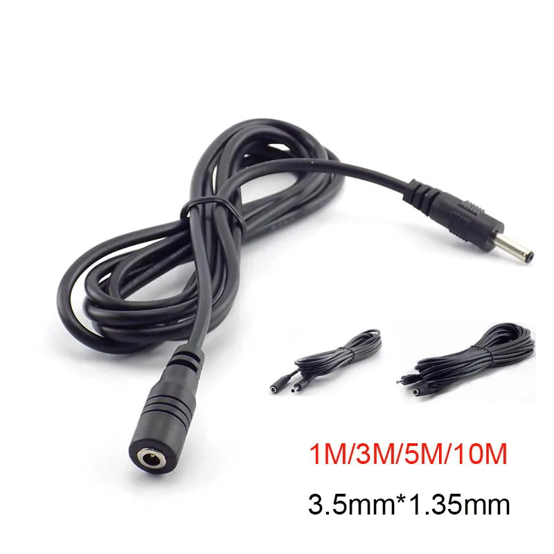 1/1.5/3/5/10M DC Male Female Extension Cable Wire Cord 3.5mmx1.35mm AV Camera Adapter Extend Connector Plug Cables Electron