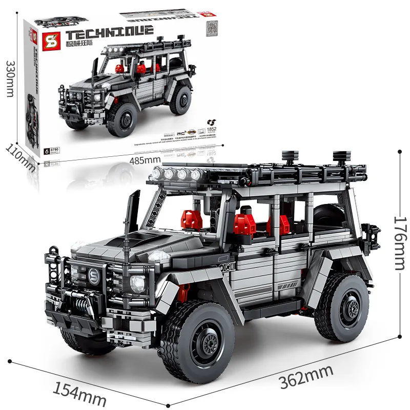 

S Brand 8790 Mechanical Technology Upgrade Version Off-road Vehicle Boy Assembling Small Particle Building Blocks Toy Gift