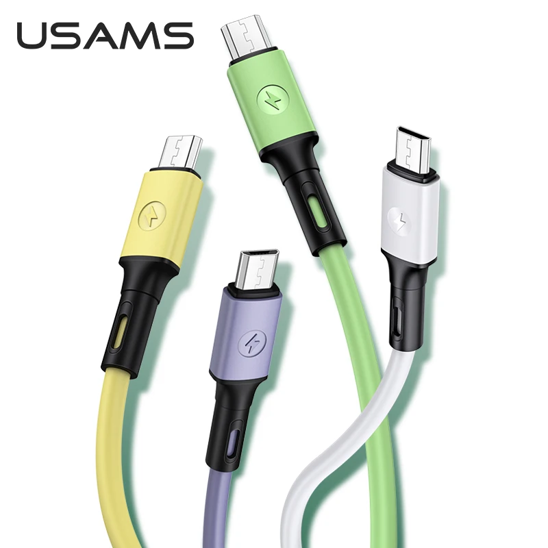 Кабель для быстрой зарядки USAMS 1 м 2 А Micro USB телефонный кабель Samsung Xiaomi Redmi Hornor Huawei