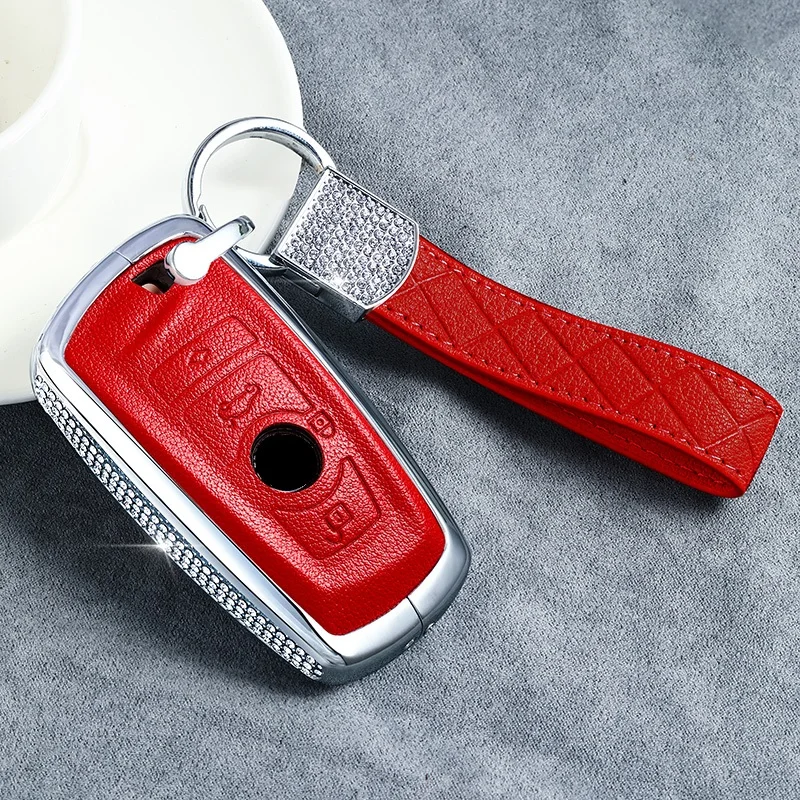 Роскошный Алмазный автомобильный чехол для ключа с дистанционным управлением BMW