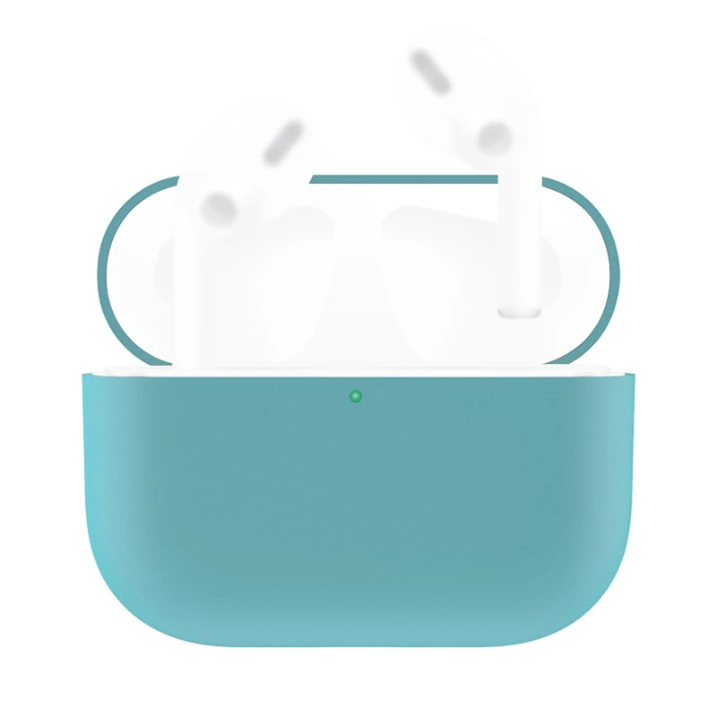 Водонепроницаемый сплошной цвет чехол для наушников AirPods Pro 2019 беспроводной