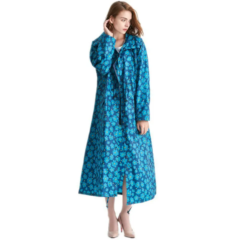 Женский Длинный плащ-дождевик непромокаемый пуловер из дышащего материала | Дом