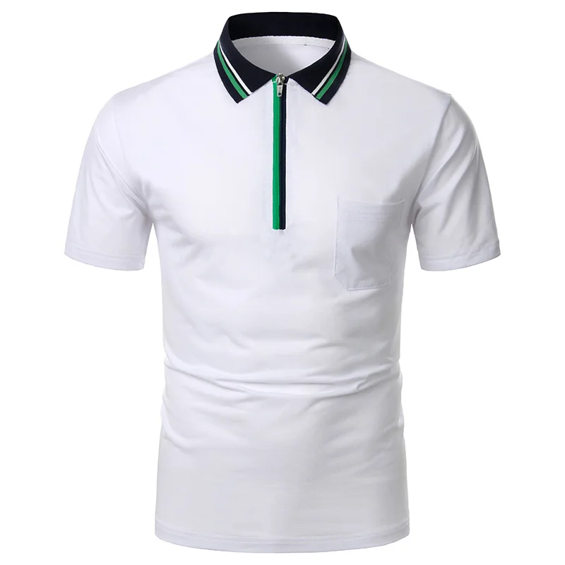 

Men's Short Sleeve Shirt PoloShirt Men'Summer Confortable Shirt Men's Coat Men Pathwork Color Tops Brand PoloShirt Man MCS120