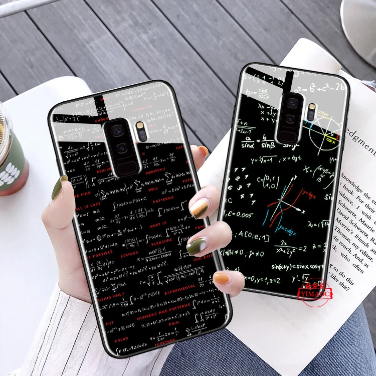 Mc2 при доставке службой E = mc Математика Альберт Стекло чехол для samsung S7 край S8 S9 S10