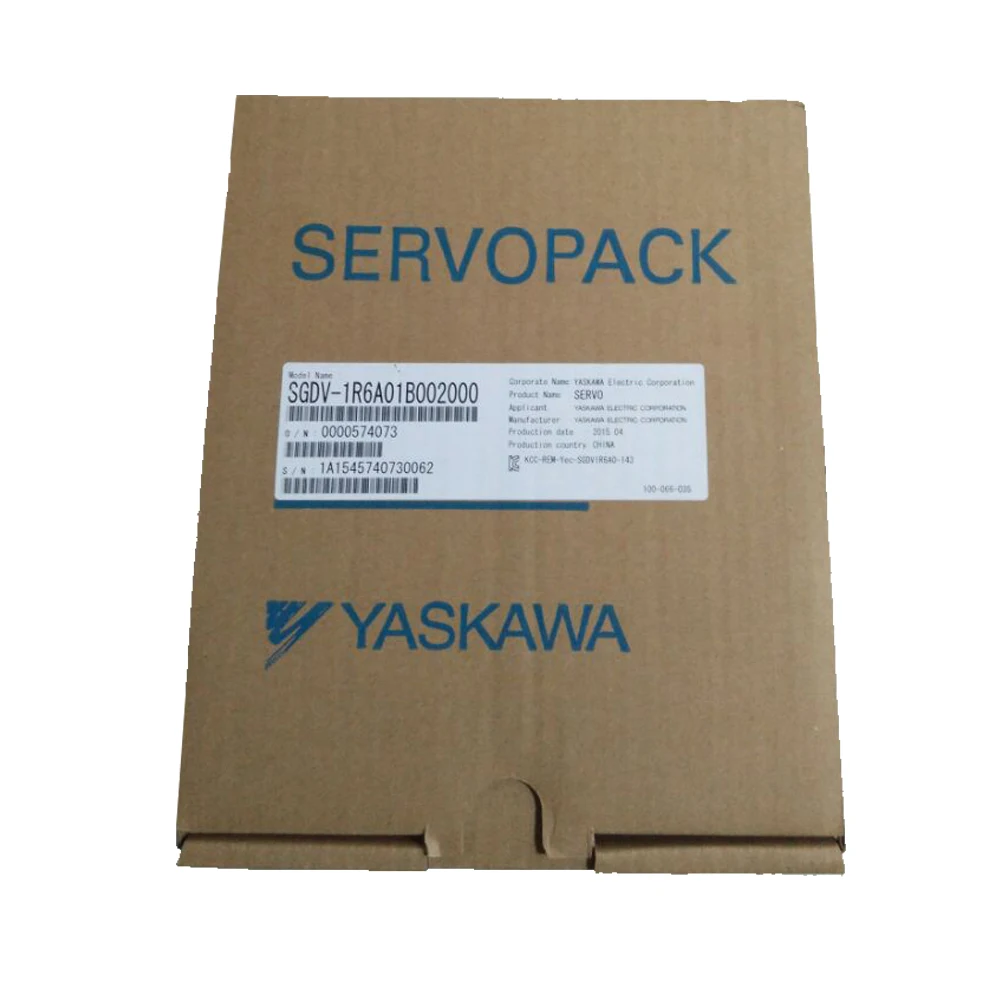 

New yaskawa electric servopack SGDV SGDV-1R6A01B002000 3-phase servo drive 200w