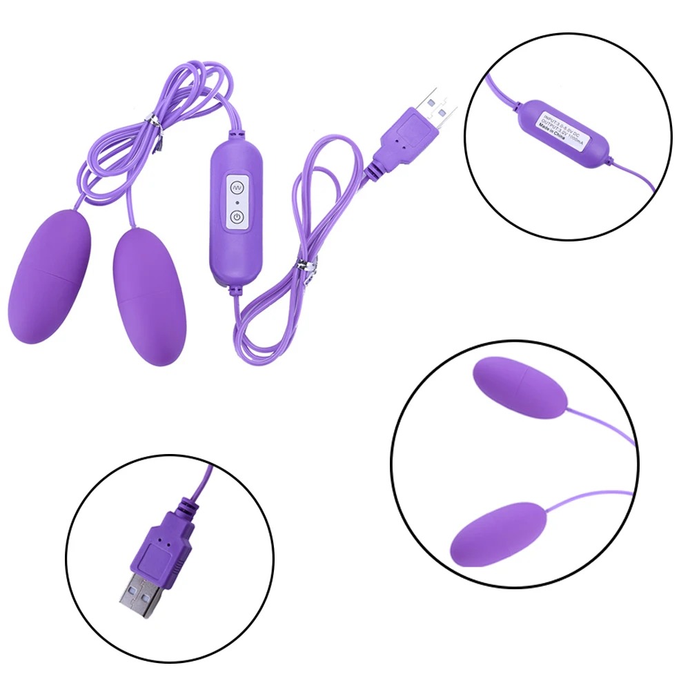 10 частоты G точка вибрации USB двойное яйцо фаллоимитатор стимулятор клитора