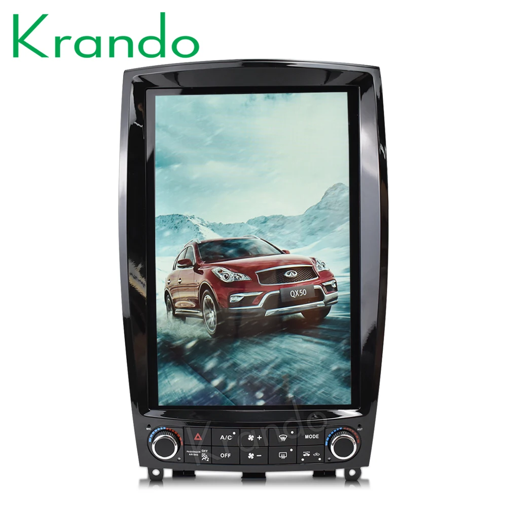 Krando Android 9 0 4G RAM 12 1 &quotTesla вертикальный автомобильный радиоприемник плеер для Infiniti