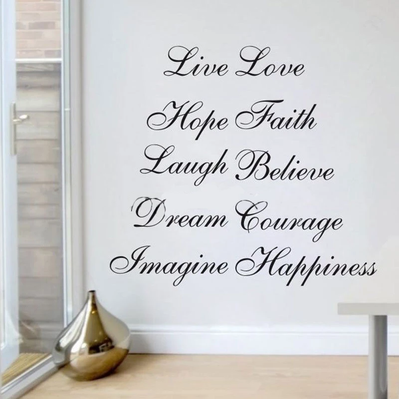 DIY буквы слова лестницы стояк стикеры s стены наклейки для дома Декор обои