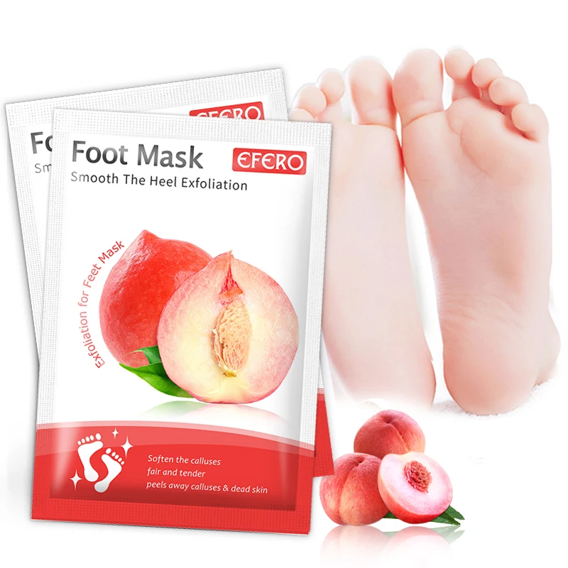 Фото - Маска для ног EFERO отшелушивающая, 2 упаковки 2 пары отшелушивающая маска для ног с клубничкой розой
