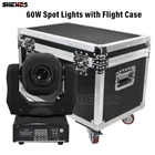 DJ светильник, сценический светильник, диско, вечерние прожекторы, светильник s 60 Вт, точечная головка, движущийся светильник, управление с DMX, 6 шт., с f, светильник чехол