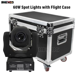 DJ светильник, сценический светильник, диско, вечерние прожекторы, светильник s 60 Вт, точечная головка, движущийся светильник, управление с DMX, 6 шт., с f, светильник чехол