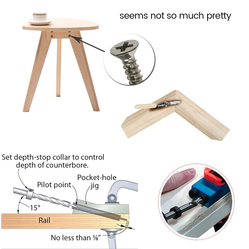 14 шт. DIY Pro Набор инструментов для карманных отверстий столярные инструменты