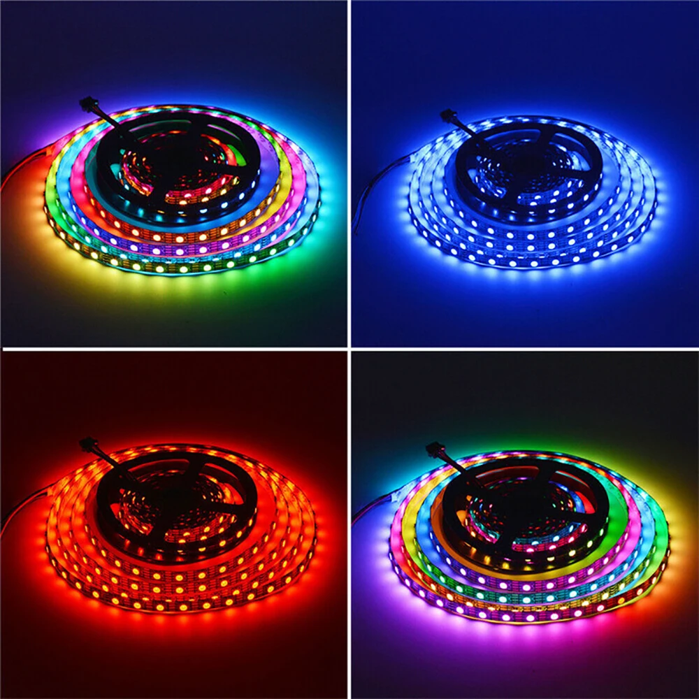 WS2815 DC12V WS2812B WS2813 светодиодная ленсветильник RGB индивидуально Адресуемая