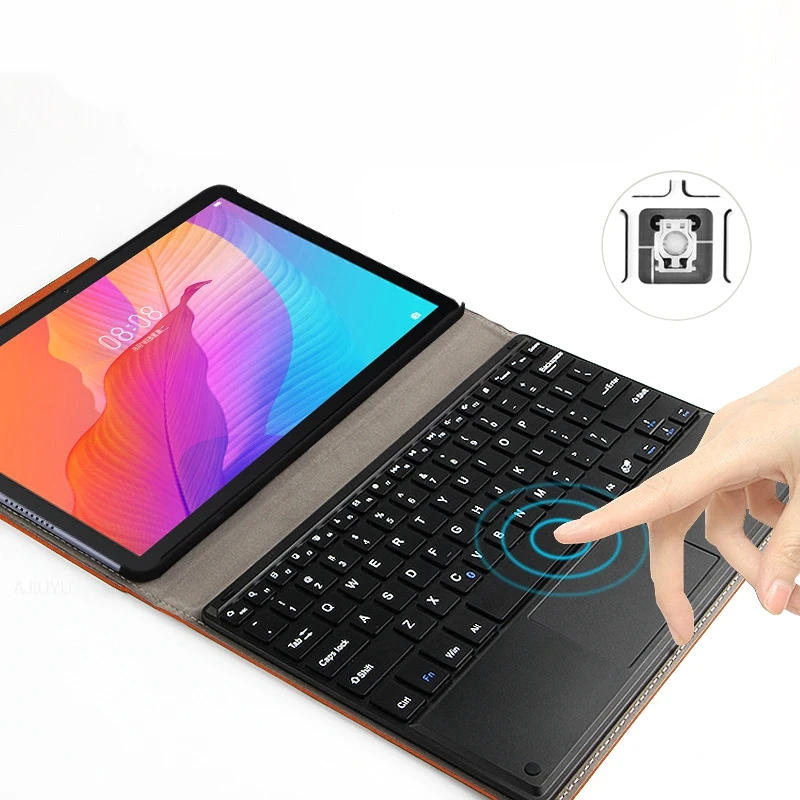 

Tablet Keyboard Protective Cover Leather Case Wireless Press Suitable for Huawei Honor Tablet 5 T10S 10.1 Inches