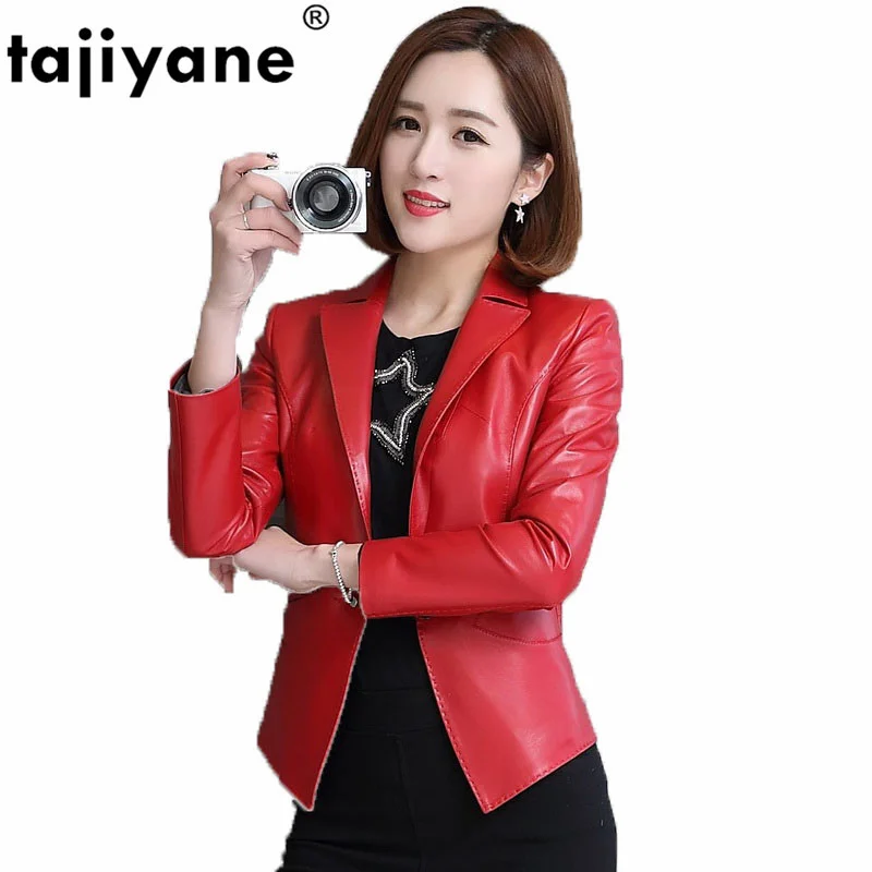 

Leather Genuine Real Jacket Women Sheepskin Coat Spring Autumn Coat Women Clothes 2021 Korean Slim Short Coats Plus Size ZT895