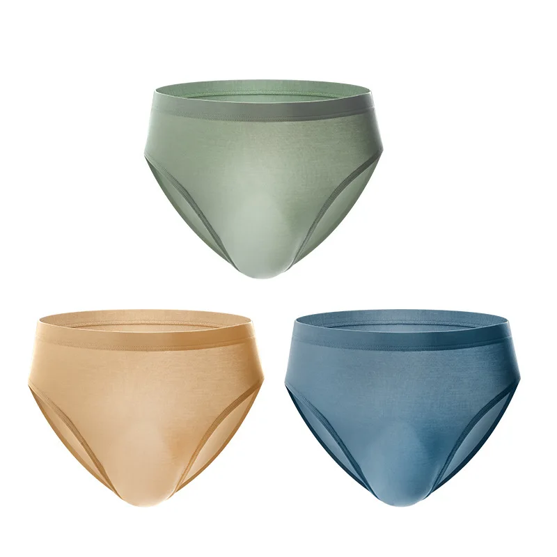 Трусы-брифы мужские из модала эластичные дышащие мягкие антибактериальные трусы