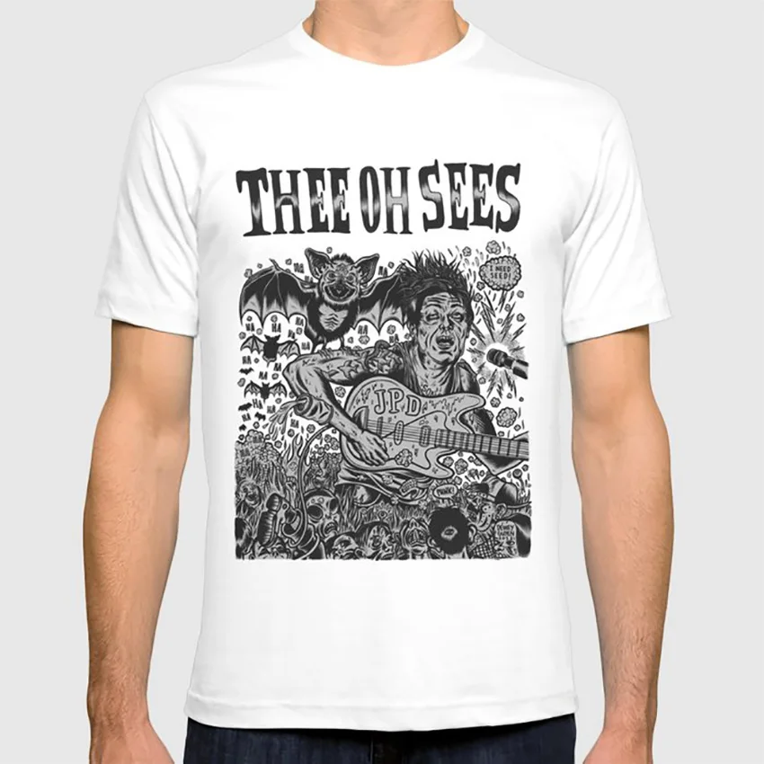 

Thee Oh Sees John Dwyer T Shirt King Gizzard Garage Rock Psychedelic Alternative Bat