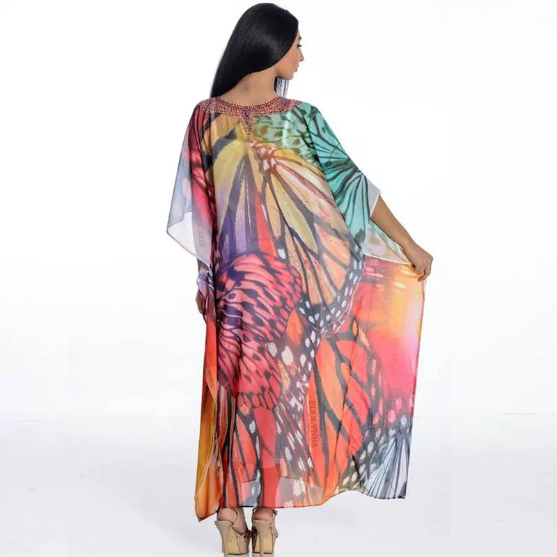 Длинное хлопковое пляжное платье-накидка платье большого размера накидка на