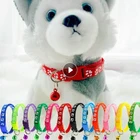 Ошейник для кошек, цветной, регулируемый, с принтом в виде кошачьей лапы