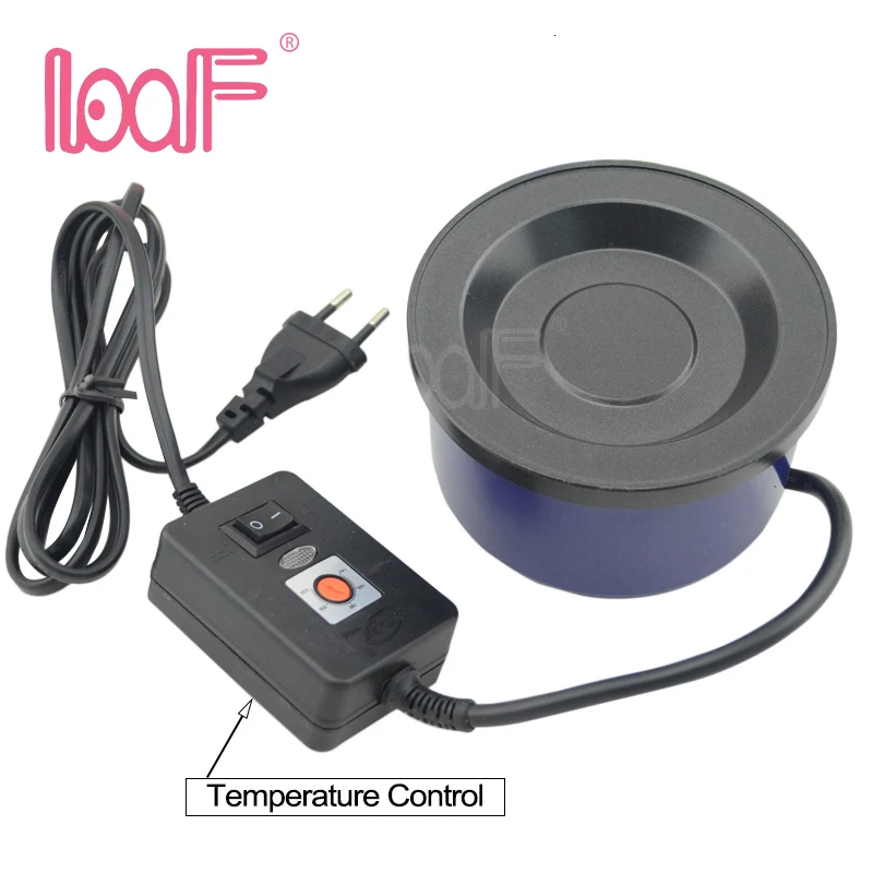 EU/US plug LOOF 1 шт. 80 Вт Кератиновый клей горшок плита для клея с регулятором температуры для предварительно скрепленных кератиновых волос