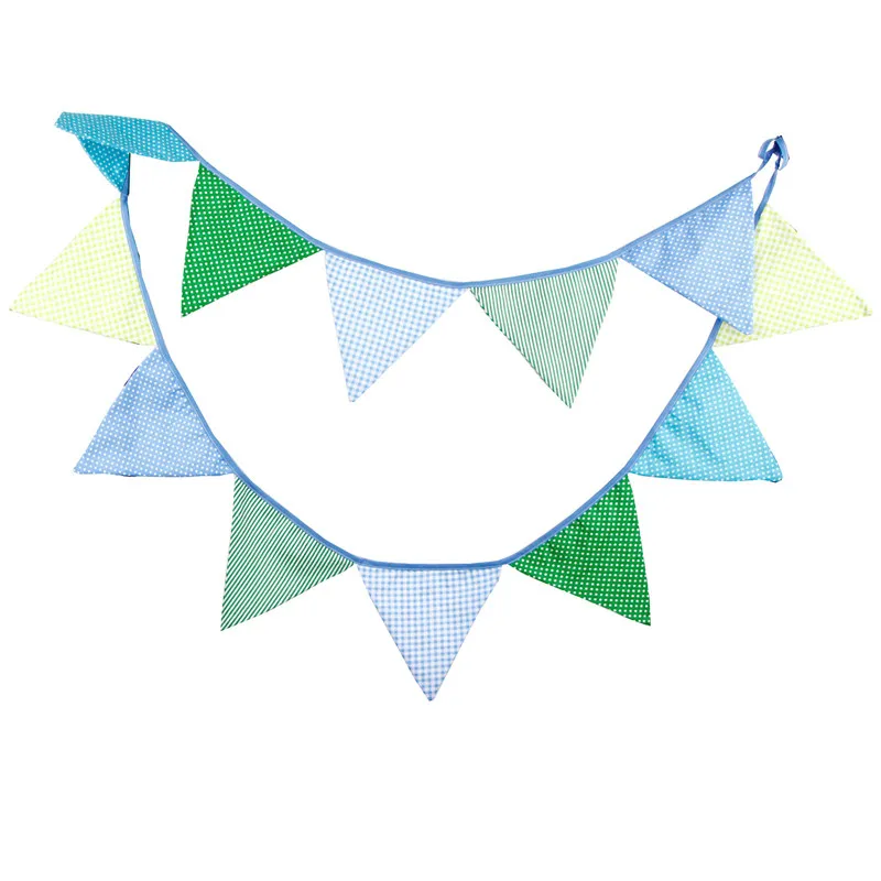 12 флаги 3 2 м Мода Синий Зеленый хлопчатобумажной ткани овсянка флаг Вымпел Баннер