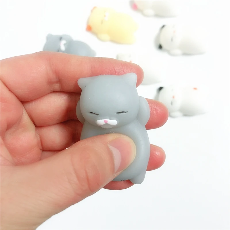 Мягкий милый мягкий антистрессовый мяч для кошек декомпрессия мочи антистресс