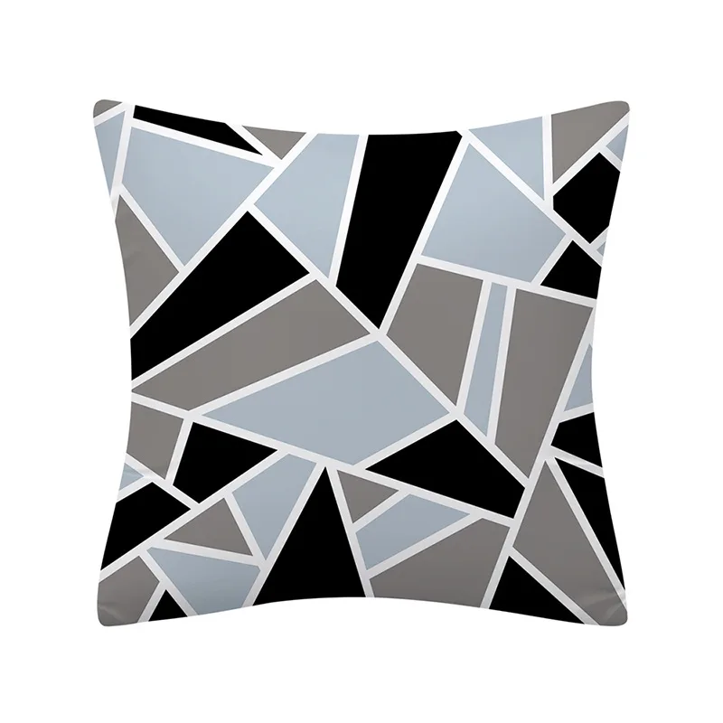 

Blue Marble Geometric Sofa Decorative Cushion Cover Pillow Pillowcase Polyester 45*45 Throw Pillow Home Decor Pillowcover 41027
