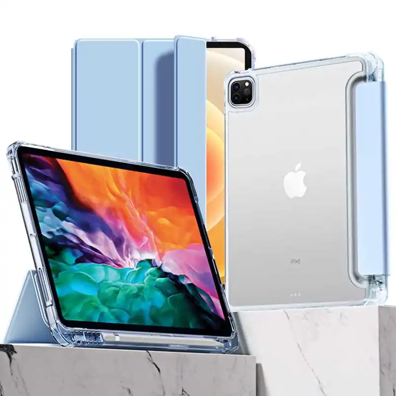 

KatyChoi Transparent Smart Case For iPad Pro 11 2021 2020 2018 Tablet Case Cover