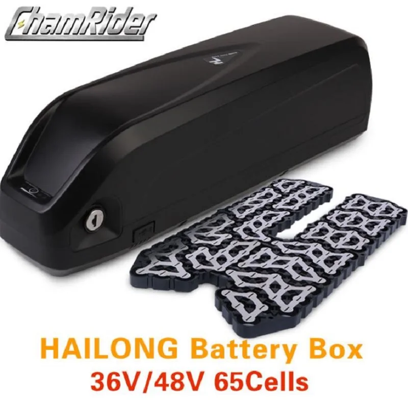 

E Bike Lithium Battery Box HaiLong New Kettle Style for 36v 48v Battery Pack with 18650 Holder Li ion Battery Storage Box