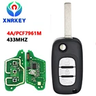XNRKEY 3-кнопочный Автомобильный откидной дистанционный ключ PCF7961M4A чип 433 МГц для Benz Smart Fortwo 453 Forfour 2015-2017 сменный Автомобильный ключ