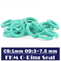 cs1mm fkm rubber o ring od 33 544 555 566 577 51 mm 100pcs o ring fluorine gasket oil seal green oring