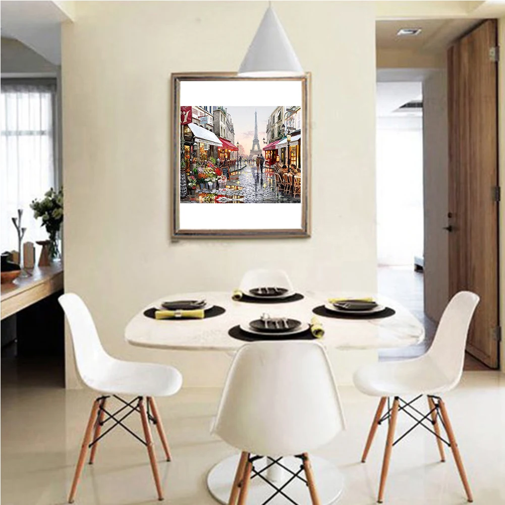 

Picture Paris Flower Street DIY 1000 Pieces Game Landscape Gift Educational Toy Family Kids Adults Brain Challenge Jigsaw