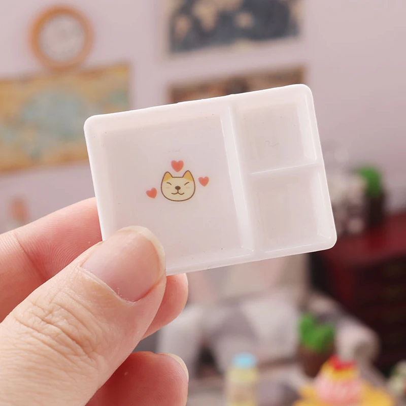 

Детская игрушка-подарок для детей 1/6 1/12, миниатюрная мебель для кукольного домика, отдельные обеденные тарелки, 1 шт.