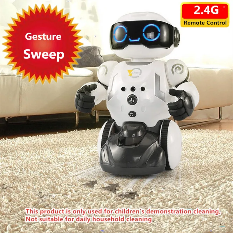 

Intelligent Multi-Functional Smart RC Robot Can Sweep Floor Dust Removal Sweeping Robot With Smart Follow Me Mode Gesture Sense