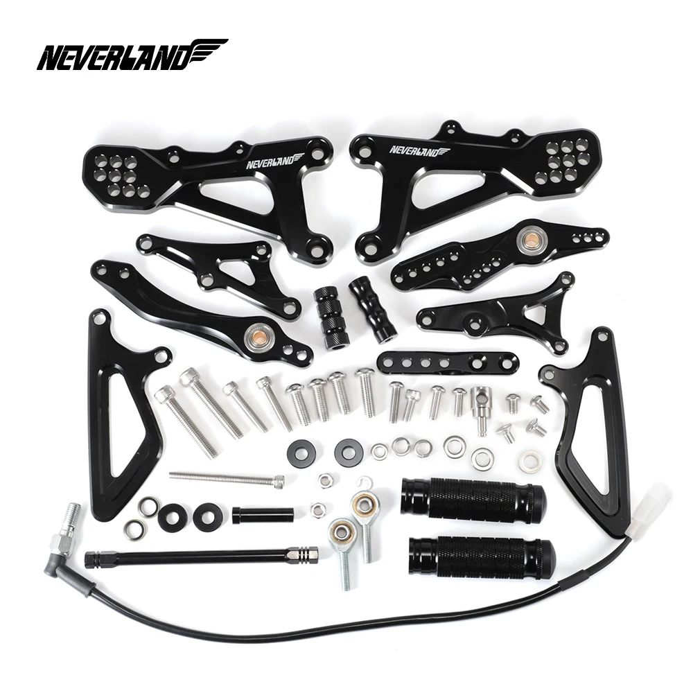 Для Triumph DAYTONA 675 Street Triple 2006-2012 CNC Регулируемые задние комплекты Rearset подножка подножки D49