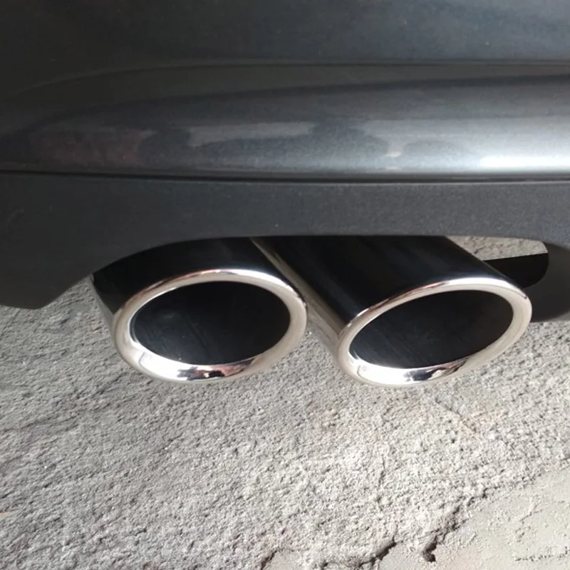 ESPEEDER 2 шт. авто хвост двойной Letout Нержавеющая сталь трубы наконечник глушитель