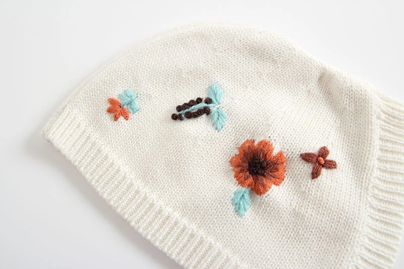 

Koodykids 2020 Baby Girl Bodysuits Knitted Spring Knitting Rompers Flower Romper With Hat Baby Girl Jumpersuits Clothes Autumn