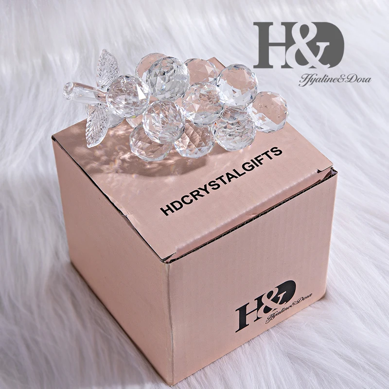 Прозрачная фигурка винограда H &amp D искусство стекло поделки коллекционные