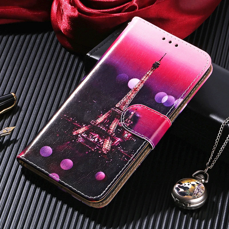 Кожаный чехол бумажник с откидной крышкой для OPPO A5S AX5S AX7 A9 A5 2020 A1K A31 11X A7 A7N A8 A91 RX17 Neo