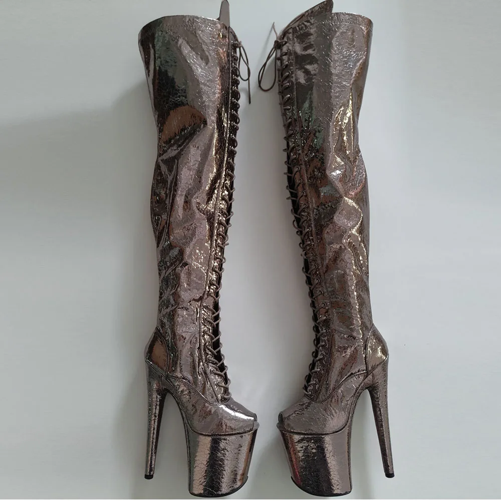 Женские Блестящие Босоножки Leecabe на высоком каблуке 20 см/8 дюймов | Спорт и