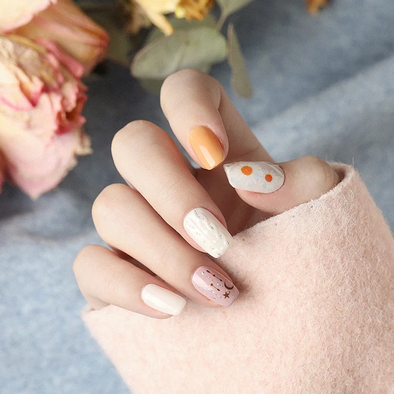 2020 новые 3D наклейки для ногтей своими руками клейкие стикеры Переводные картинки